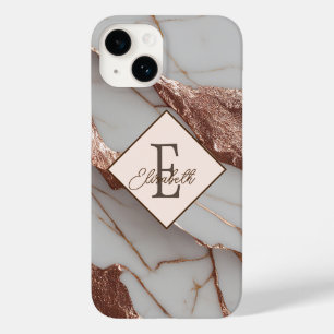 Coque Case-Mate iPhone Marbre Pailleté Cuivre Tendance