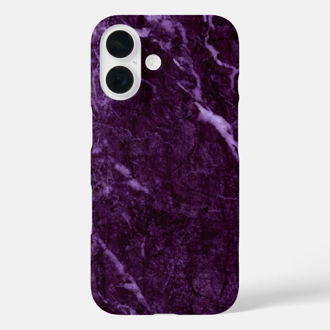 Coques Case-Mate iPhone Marbre pourpre foncé (Verso)
