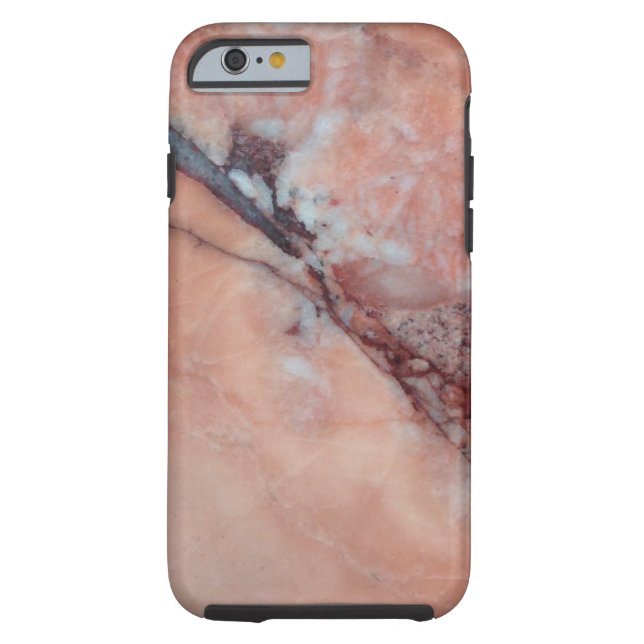 Coques Case-Mate iPhone Marbre rose avec la faille (Dos)