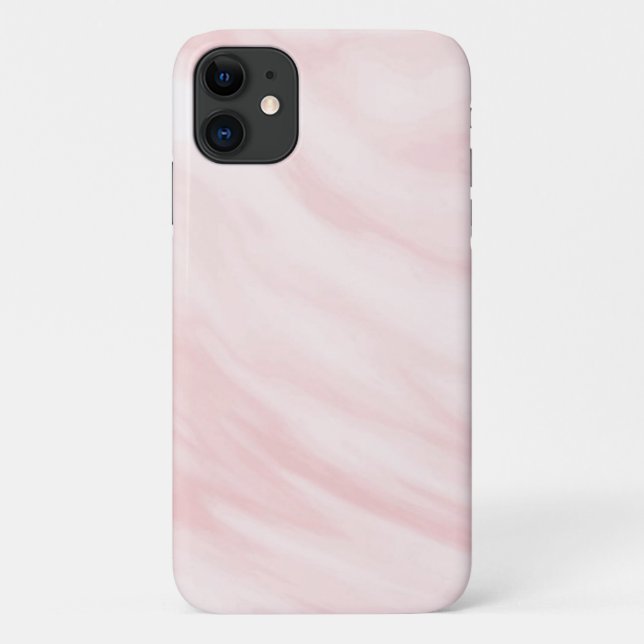 Coques Case-Mate iPhone marbre rose moderne Coque-Mate à peine là Pomme (Dos)