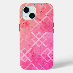 Coque Case-Mate iPhone Marbre rouge et couches carrées