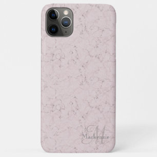 Case-Mate iPhone Case Marbre Style Blush rose Gris Monogramme Nom person