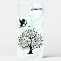 Marbre vert cool, Arbre Coque-Mate iPhone Ca