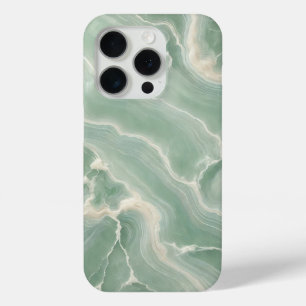 Coque Case-Mate iPhone Marbre vert doux avec Veines blanches