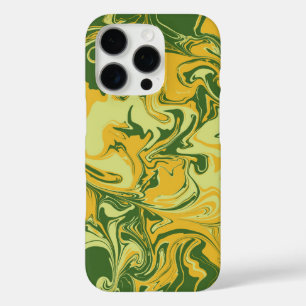 Coque iPhone 16 Pro Marbre vert - style marbré de papier