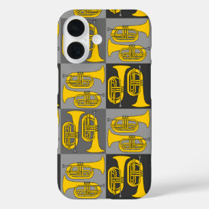 Coque Pour iPhone 16 Marching Baritone Crosshatch