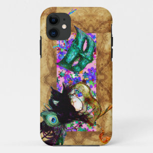 Coque Case-Mate Pour iPhone MARDI GRAS MASQUERADE confetti parchemin