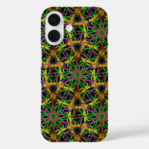 Coque Pour iPhone 16 Mardi Gras Nouvelle-Orléans Purple Vert Or