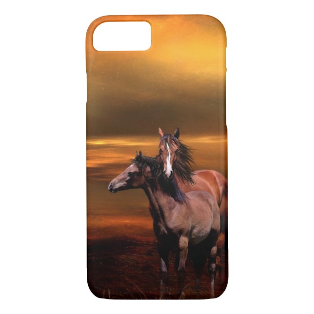 Coques Case-Mate iPhone Mare et jeune cheval (Dos)