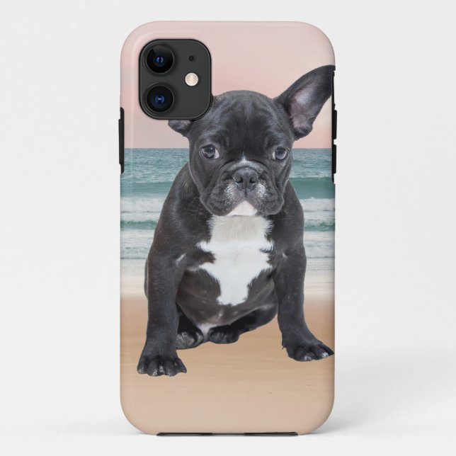 Coques Case-Mate iPhone Mare French Bulldog Beach Eau Soleil (Dos)