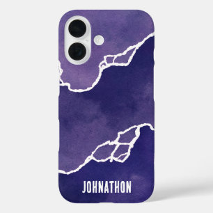 Coque Pour iPhone 16 Marées côtières violettes