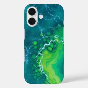 Coque Pour iPhone 16 Marées Turquoise : Une fuite Tropicale