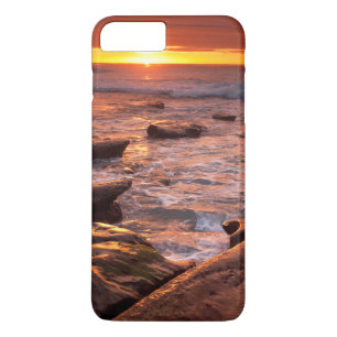 Coques Pour iPhone Mares résiduelles au coucher du soleil, Californie