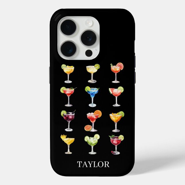 Coques Case-Mate iPhone Margarita N'importe Monogrammé (Verso)