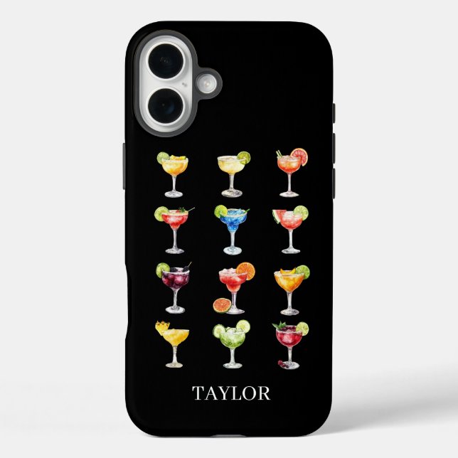 Coques Case-Mate iPhone Margarita N'importe Monogrammé (Verso)