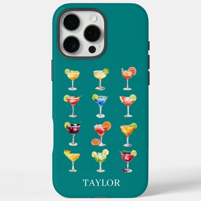 Coques Case-Mate iPhone Margarita N'importe Monogrammé (Verso)