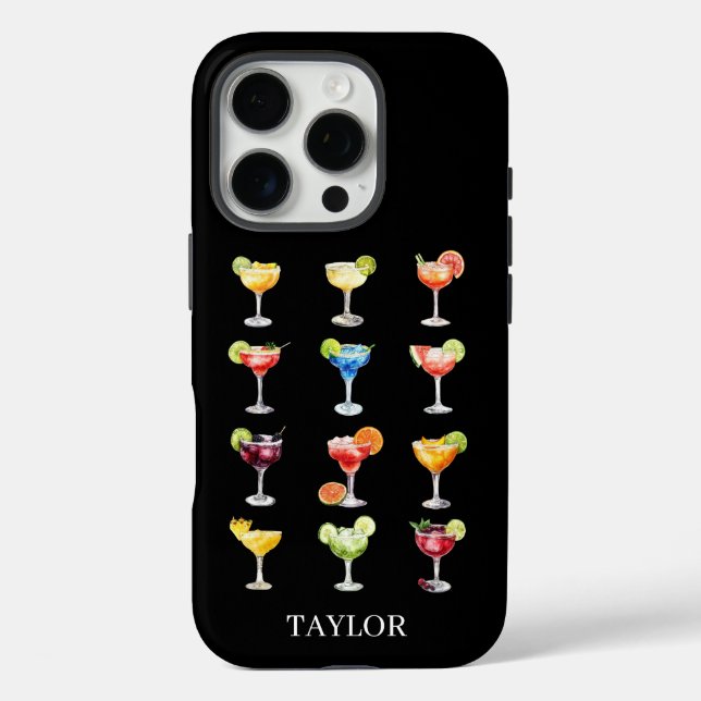 Coques Case-Mate iPhone Margarita N'importe Monogrammé (Verso)