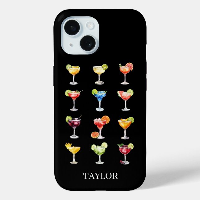 Coques Case-Mate iPhone Margaritas pour tous Monogramme  (Verso)