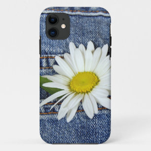 Etui iPhone Case-Mate marguerite en poche jean bleu