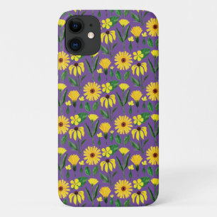 Case-Mate iPhone Case marguerite jaune sur violet