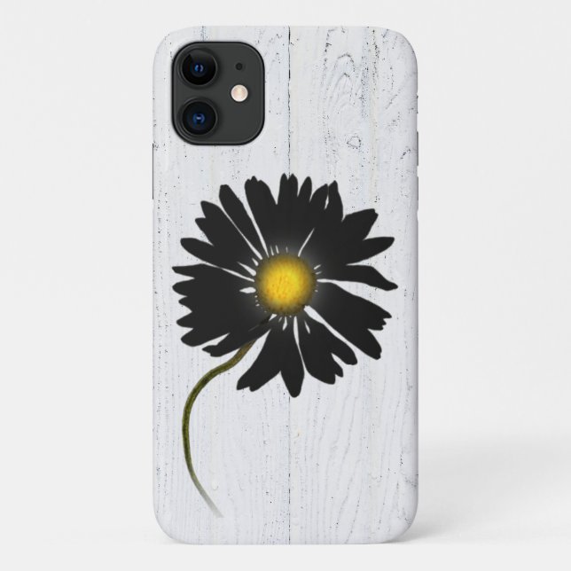 Coques Case-Mate iPhone marguerite noire (Dos)
