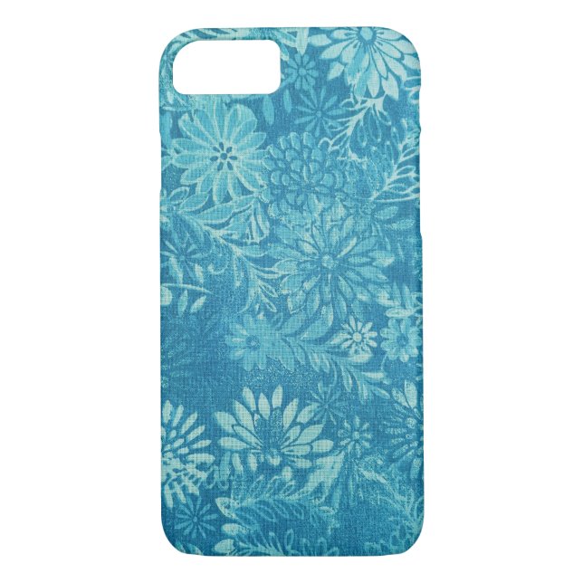 Coques Case-Mate iPhone marguerite turquoise et blanche (Dos)