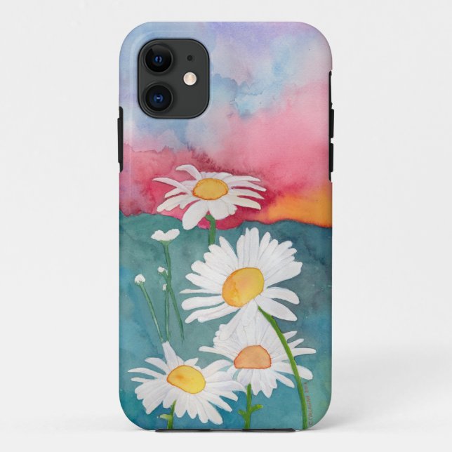 Coques Case-Mate iPhone Marguerites au coucher du soleil (Dos)