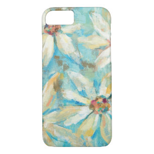 Coque Case-Mate iPhone Marguerites blanches sur le bleu