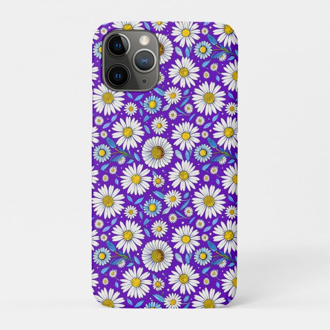 Coques Case-Mate iPhone Marguerites et Feuilles (Dos)