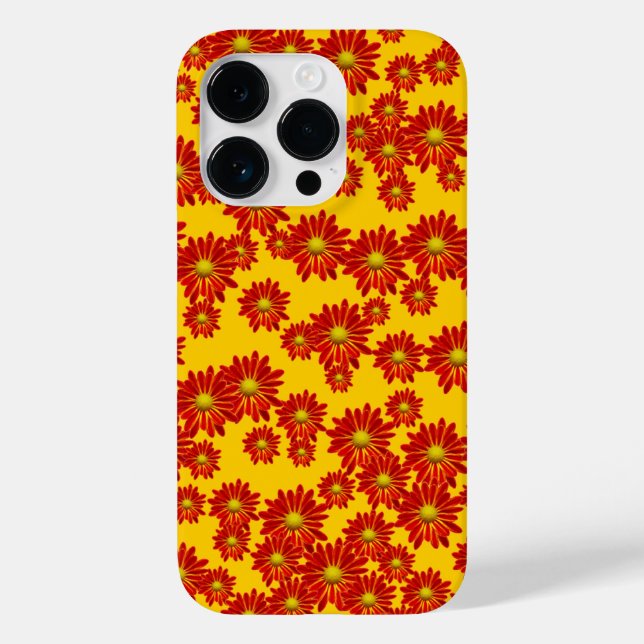 Coques Case-Mate iPhone Marguerites orange (Verso)