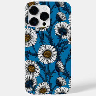 Coque Case-Mate iPhone Marguerites sur bleu
