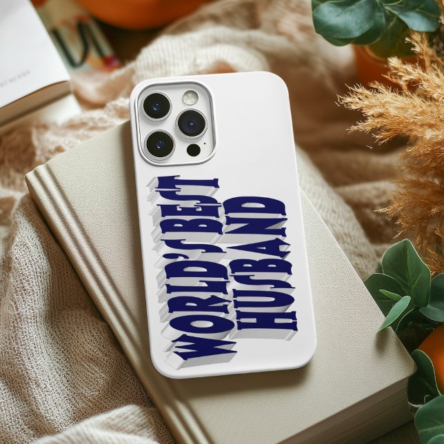 Coques Case-Mate iPhone Mari avec texte bleu foncé  (Créateur téléchargé)