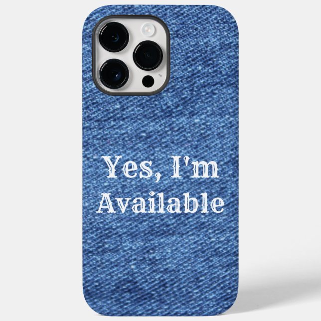 Coques Case-Mate iPhone Mariage de thème bleu blanc Denim (Verso)