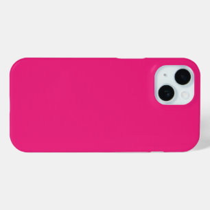 Coque Case-Mate iPhone Mariage Rose Chaud   Invitation de couleur unie au
