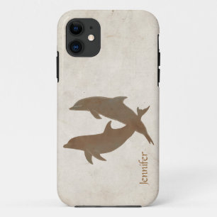 Coque iPhone 11 Mariage Rustique Dolphins Beach