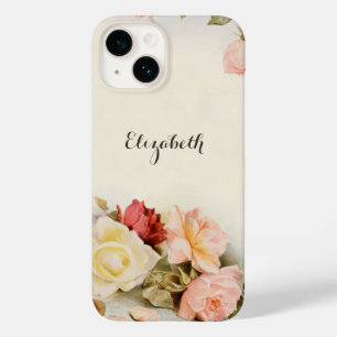Coque Case-Mate iPhone Mariage Vintage Fleurs de Jardin Antiques Roses
