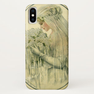 Coque Case-Mate Pour iPhone Mariage vintage, Portrait de mariée victorienne