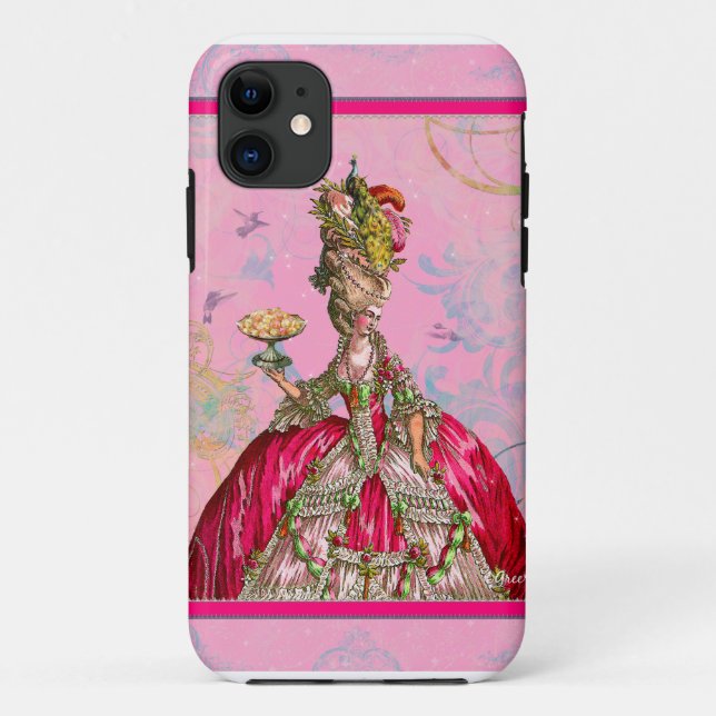 Coques Case-Mate iPhone Marie Antoinette et Peacock (Dos)
