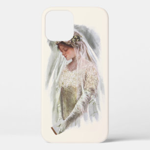 Coque iPhone 12 Mariée victorienne vintage avec la Bible Harrison 