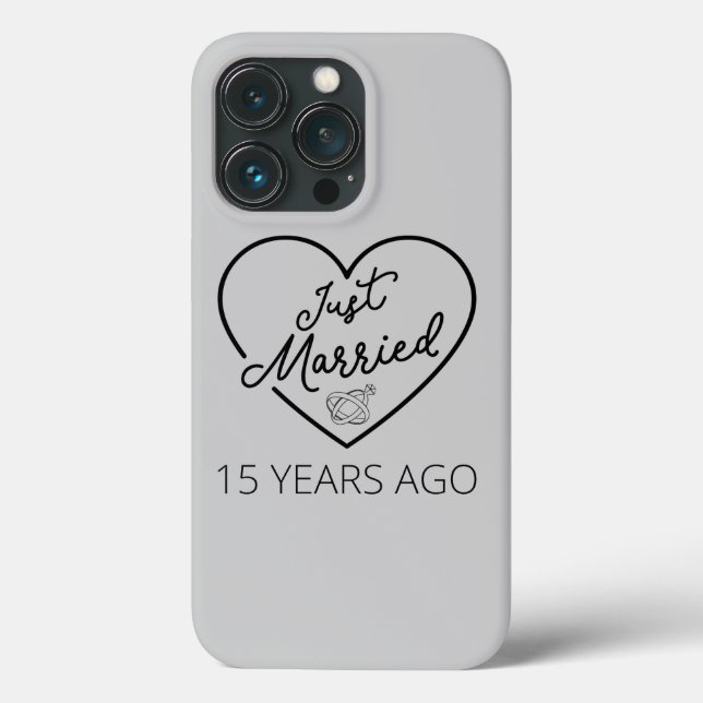 Coques Case-Mate iPhone Mariés depuis 15 ans III (Verso)