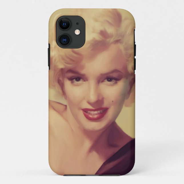 Coques Case-Mate iPhone Marilyn dans le noir (Dos)