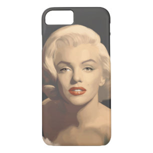 Coque iPhone 7 Marilyn grise graphique