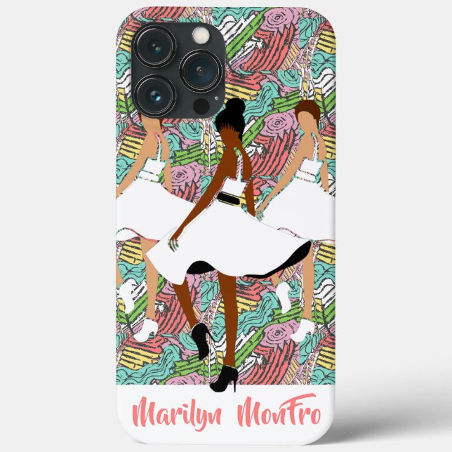 Coques Case-Mate iPhone Marilyn MonFRO Jolies femmes noires (Verso)