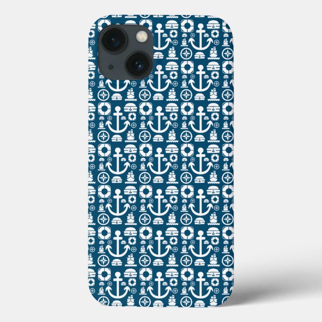 Coques Case-Mate iPhone Marin de la marine Élément motif mer Case-Mate iPh (Verso)