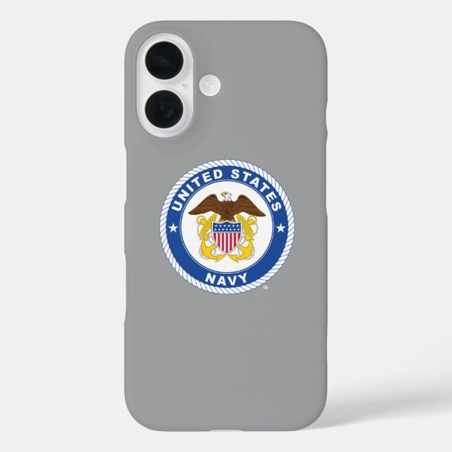 Coques Case-Mate iPhone Marine américaine | Officier Crest (Verso)