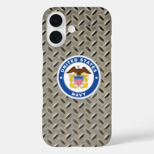 Coque Pour iPhone 16 Marine américaine Officier Crest