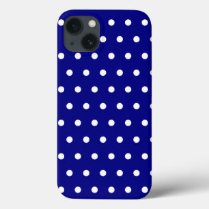 Coque Case-Mate iPhone Marine et Pois blancs