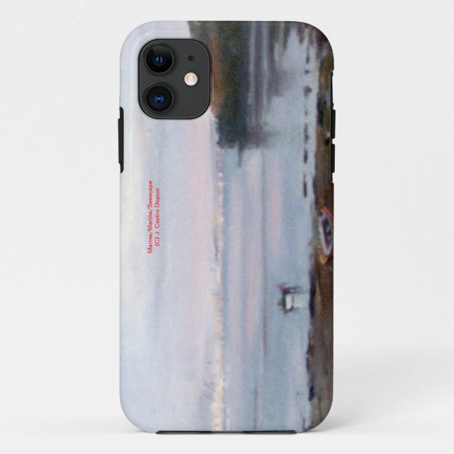 Coques Case-Mate iPhone Marine/Marine/Seascape (Dos)