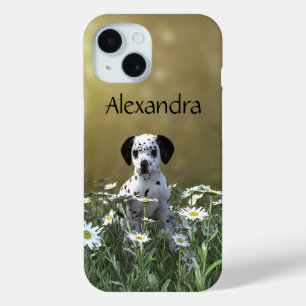 Coque Case-Mate iPhone Marionnette dalmate mignonne dans les marguerites