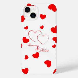 Coques Pour iPhone Marissa et Robert - coeurs mignons avec des noms -